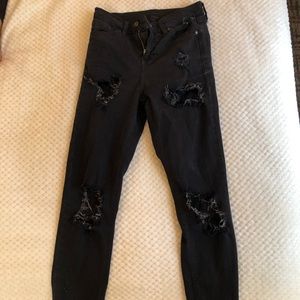 Destroyed top shop skinny jeans